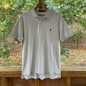 POLO Ralph Lauren Men's Light Grey Polo Shirt Size XL
